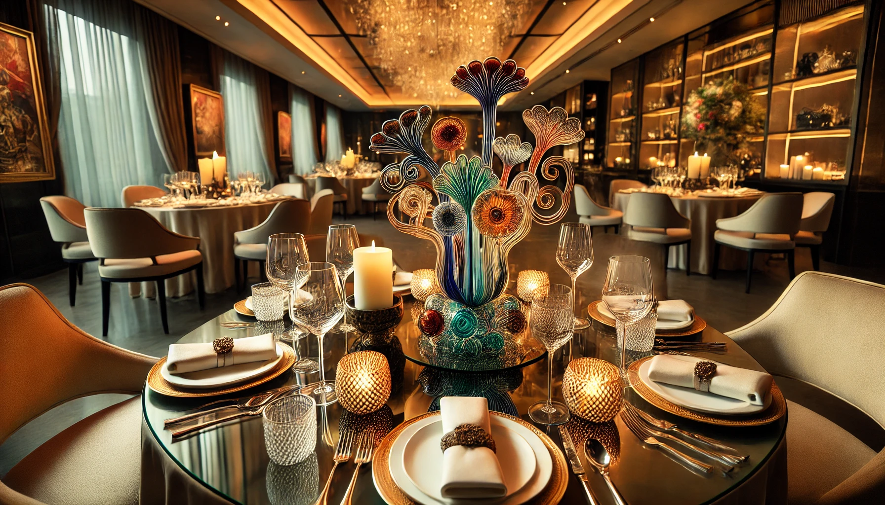 murano glass centerpieces