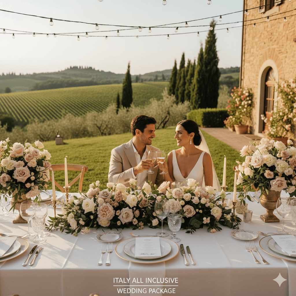 italy all inclusive wedding packages - art celebration